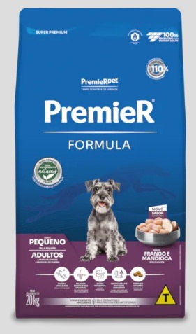 Embalagem PremieR Formula Cães Adultos Porte Pequeno Frango e Mandioca